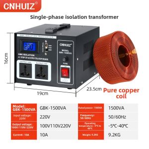 CNHUIZ | Pure Copper Safety Ring Isolation Transformer 220V to 220V