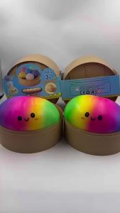 New 25cm Colorful Dumpling Big Stress Balls Reusable Low Rebound Decompression Dough Ball Unique Home Decoration Birthday Gift