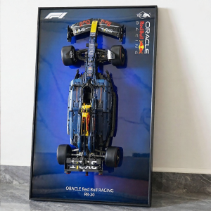 JIYOUJIA | Lego Compatible Display Plaque 42206 Red Bull F1 Race Car