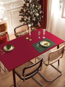 JIELEFAN | Christmas Waterproof Oil-proof No-wash Luxury Tablecloth