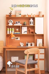 โต๊ะทำงาน โต๊ะเขียนหนังสือ โต๊ะเด็ก โต๊ะคอม ชั้นวางหนังสือ ตู้เก็บของ ลิ้นชัก ชั้นวาง อ่านหนังสือ ดีไซน์ทันสมัย วัสดุไม้ MDF คุณภาพดี แข็งแรงทนทาน