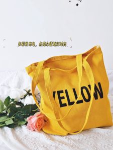 Canvas Bag 2024 New Arrival Large Capacity Star Same Style All-Matching Cloth Shoulder Bag Ins Student Tote Bag Shopping Bag