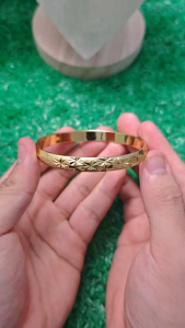 1pcs 24K berlapis emas Gelang emas terang dihiasi dengan bintang-bintang mewah gelang Arab seperti sungai bintang mengelilingi pergelangan tangan mewah dan semangat