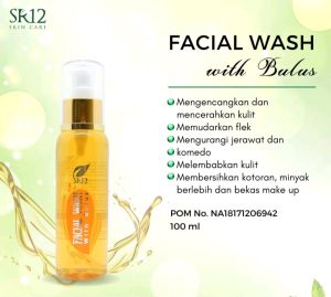 Facial Wash Honey SR12 / Sabun Madu Cair BPOM / Sabun Muka Pembersih Wajah Kulit Kering Kusam