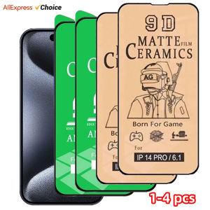 1-4pcs Screen Protector For iPhone 15 Pro Max 14 11 13 12 Pro Max 14 Plus XS Max XR X 8 7 Plus Ceramic Matte HD Film