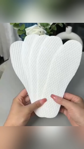TWOL SHOP Stock no.249，10 pair Disposable wood pulp insole Ultra-Thin Cuttable sweat absorbing breathable