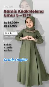 PROMO!!! HELENA GAMIS ANAK LEBARAN TERBARU