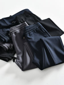 Luxurious Cloud Sensation Air Layer Mens Basic Commuter Elastic Waist Sports Pants Autumn Season Casual Trousers