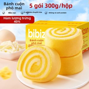BIBIZAN | Bánh Cuộn Phô Mai Ăn Sáng Bánh Cuộn Khoai Tây Tím Snack