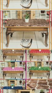 APLAK MEJA BULU RASFUR RAFSUR MOTIF UK 50X170CM LP