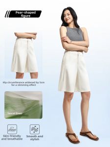 HIPPIE MISS | Hippie Style Light Summer Five-inch High-waist Shorts for Petite Women