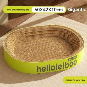 HELLOLEIBOO | Durable Non-Detachable Large Cat Scratching Board