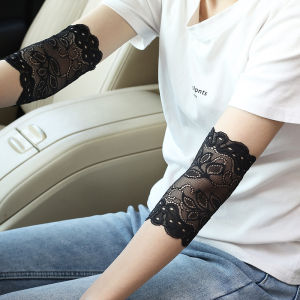 Summer Lace Thin Decorative Elbow Pad Lady Cover Scar Tattoo Breathable Short Sunscreen Sleeve Bridal Wedding Protect Arm Sleeve Cover a scar