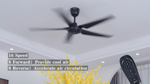 【Best Sale】 INOVO V15 DC Motor Ceiling Fan 40/54" 5Blade 16Speed 9800CFM Remote Control 5 Years Warranty
