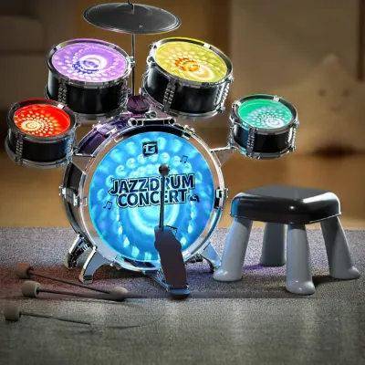 YISBRO | Childrens Beginner Home Practice Toy Drum Set
