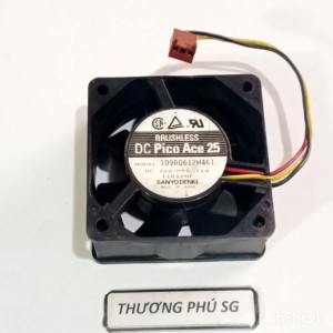 Quạt 6Cm dày 2.5Cm / Điện áp DC 12V Loại 3 dây đầu cắm 3 Pin (Fan tháo máy LK)