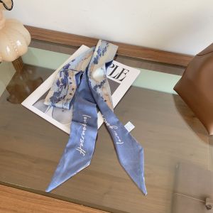 XUANXUAN | Elegant Chinese Style Long Scarf Womens Necktie Silk Scarf Double-sided Polyester Fiber Summer Fashion Accessory 2025 New Design