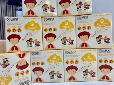 Nước muối ưu trương Gicosaline 3% nano Bạc
