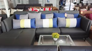 LESTER L-SHAPE SOFA with 8 PILLOWS (7 to 8 SEATER ) - WILLION HOME FURNITURE