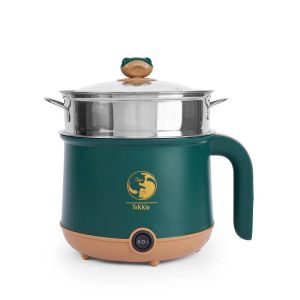 Nồi lẩu điện đa năng mini TEKKIN SD05 1.8L 2 tầng chiên xào lẩu hấp nấu lẩu cho 1 2 người