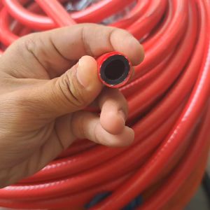 PAKET SELANG + SPIRAL KOMPOR GAS LPG 2 LAPIS MERAH ANTI MINYAK MERK MONDEA PANJANG CUSTOM