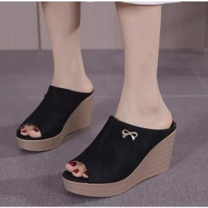 Sandal Wedges Wanita Tiara Premium Terbaru