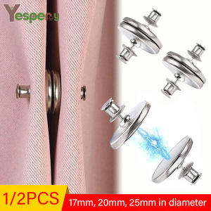 YESPERY 1/2PCS Curtain Magnetic Button Detachable Window Curtain Close Magnet Buckle Adjustment Curtain Clip Room Accessories