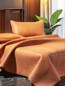 Pure Water Color First Layer Cowhide Summer Mat Full 1.8 M Mattress 1.5 M Water Cowhide Leather Pure Color Soft Seat Hard Mat