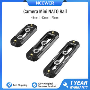 NEEWER Camera Quick Release Mini NATO Rail Anti Off Quick Release with 1/4" Screws and Safety Pins for Camera Cage NATO Handle UA022