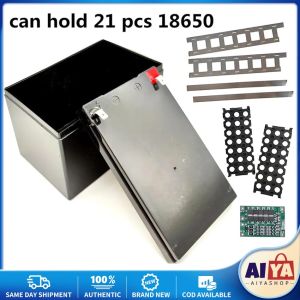 18650 USB Welding Free Battery Storage Box Fast Wireless Charging Power Case new