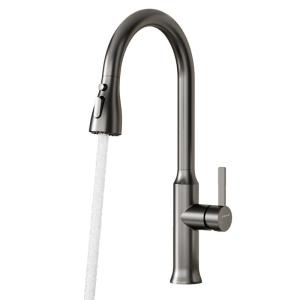 SSWW | Pull-Out Kitchen Faucet with Hot & Cold Water and Splash-Proof Function