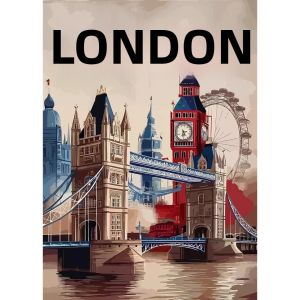 Bộ Tranh Sơn Dầu Tự Làm - Phong Cảnh Thành Phố Tokyo Trên Tranh Vẽ Theo Số Dành Cho Người Mới Bắt Đầu Và Nghệ Sĩ Trung Cấp