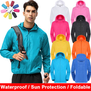 Mens Waterproof Jacket Men Women Windbreaker Women Sun Protect Clothing Fishing Rain Wind Breaker Jacket Climbing Clothes ﻿
