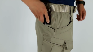 IX7 Mens Waterproof Cargo Pants Elastic Multiple Pocket Military Male Trousers Outdoor Joggers Tactical Pants Men Plus Size