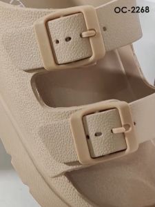 OCTAVIA Sandal Slide Slip On Wedges Wanita with Belt #OC-2268 (FREE BOX)