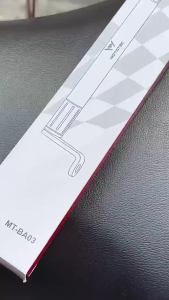 สีดำ/สีเงิน บาร์มอเตอร์ไซค์ บาร์ยาวมอเตอร์ไซค์ บาร์เสริม อลูมิเนียม อัลลอย ปรับความยาวได้ ขาจับอเนกประสงค์ ปรับความยาวได้สูงสุด 590มม