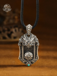 POTALA PALACE | Silver Vintage Male Year of Horse Pendant Necklace