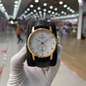 Đồng hồ nam Sunrise 1138SA dây thép không gỉ full box Thẻ BH 03 năm Kính Sapphire Chống xước Chống nước