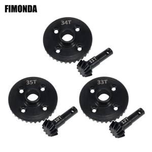 Steel Machined Overdrive Underdrive Axle Differential Helical Gears Ring Pinion Set for 1/10 RC Crawler TRX4 TRX6 Upgrade