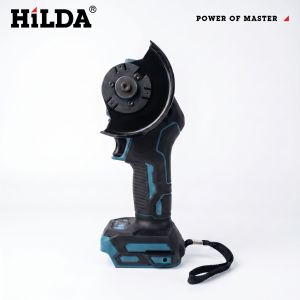 Hilda | HILDA New 3 Inch Electirc Angle Grinder Portable Rechargeable Electric Grinding Polishing Cutting Tool Fit for Makita Battery