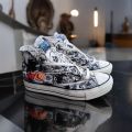 sepatu converse anime one piece 70s much love motif batik High dan low pria wanita. 