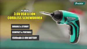 ProsKit PT-1362U USB Li-ion Cordless Screwdriver 3.6V