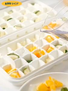 พร้อมส่ง ช่องทำน้ำแข็ง ถาดแม่พิมพ์ซิลิโคน ง่ายๆในปุ่มเดียว แถมฟรี! ที่ตักน้ำแข็ง มีฝาปิด ที่ทำน้ำแข็ง 2 ชั้น และ1ชั้น ไม่ต้องเปลืองแรงอีกต่อไป หน้าร้อนนี้ ต้องมีติดบ้านแล้ว พร้อมส่ง