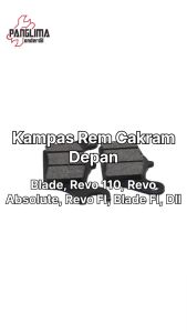 Kampas-Kanvas Rem Cakram Depan Blade Lama-FI & Revo 110 Absolute-FI & Supra X 125 FI