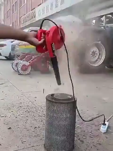 REAIM ELECTRIC Blower Fan Air Blower  Hand Operated Economy Light-Weight  High-Power 12000Rpm  for Blowing Leaf Clearing Dust