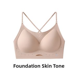 Backless Seamless Gather Bra U-Shape
