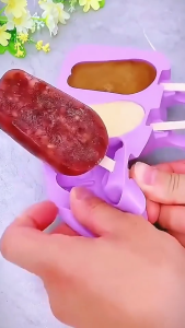 Ice Cream Mold Silicone Ice Cream Maker Mold ABS Free Jelly Making Tray Homemade Dessert Molding Popsicle Stick 冰淇淋模具