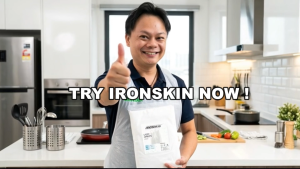 IRONskin Low Density Disposable Apron White Embossed 80cm x 130cm x 0.028mm Kitchen Apron PE Apron