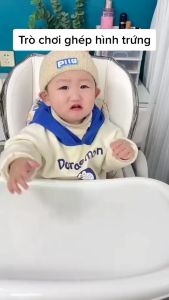 Đồ Chơi Giáo Dục Sớm Montessori Trứng Ghép Đôi Hình Học Cho Bé Làm Quen Hình Khối Màu Sắc