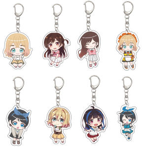 Bandai | 55MM Anime Rent-A-Girlfriend Móc Khóa Ichinose Chizuru Nanami Mami Sarashina Ruka Sakurasawa Sumi Sưu Tập Quyến Rũ Quà Tặng Giáng Sinh